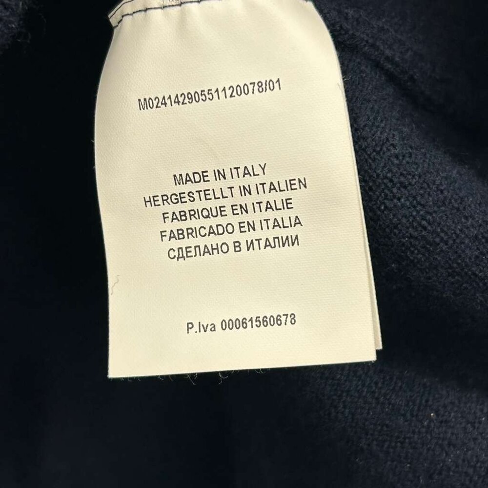 Gran Sasso Men's Small Polo Sweater 100% Virgin Wool Blue Collared Buttons - Picture 11 of 16